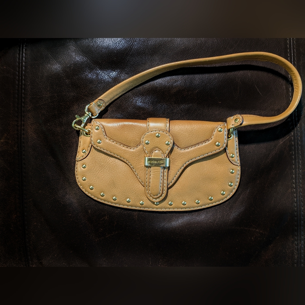 Studded Leather Michael Kors clutch